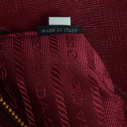 Prada Saffiano Lux Extra Large Galleria Double Zip Tote Cherry 7 of 8