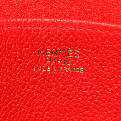 Hermes Evercolor Halzan 25 Rouge De Coeur 7 of 11