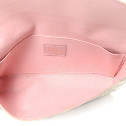 Louis Vuitton Damier Azur Pochette Felicie Chain Wallet Rose Ballerine 5 of 5