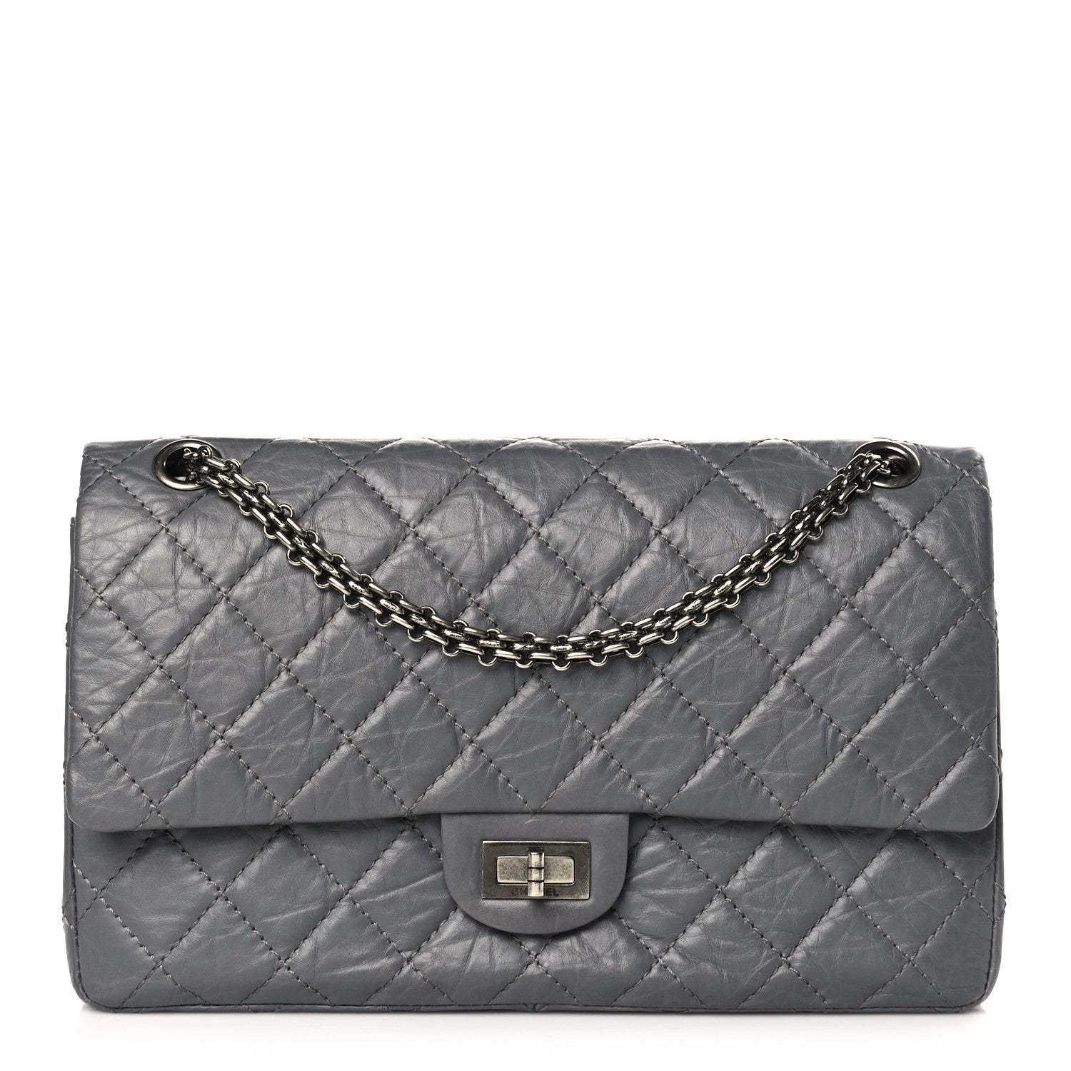 Chanel Aged Calfskin Quilted 2.55 Reissue 226 Flap Grey 1 of 9