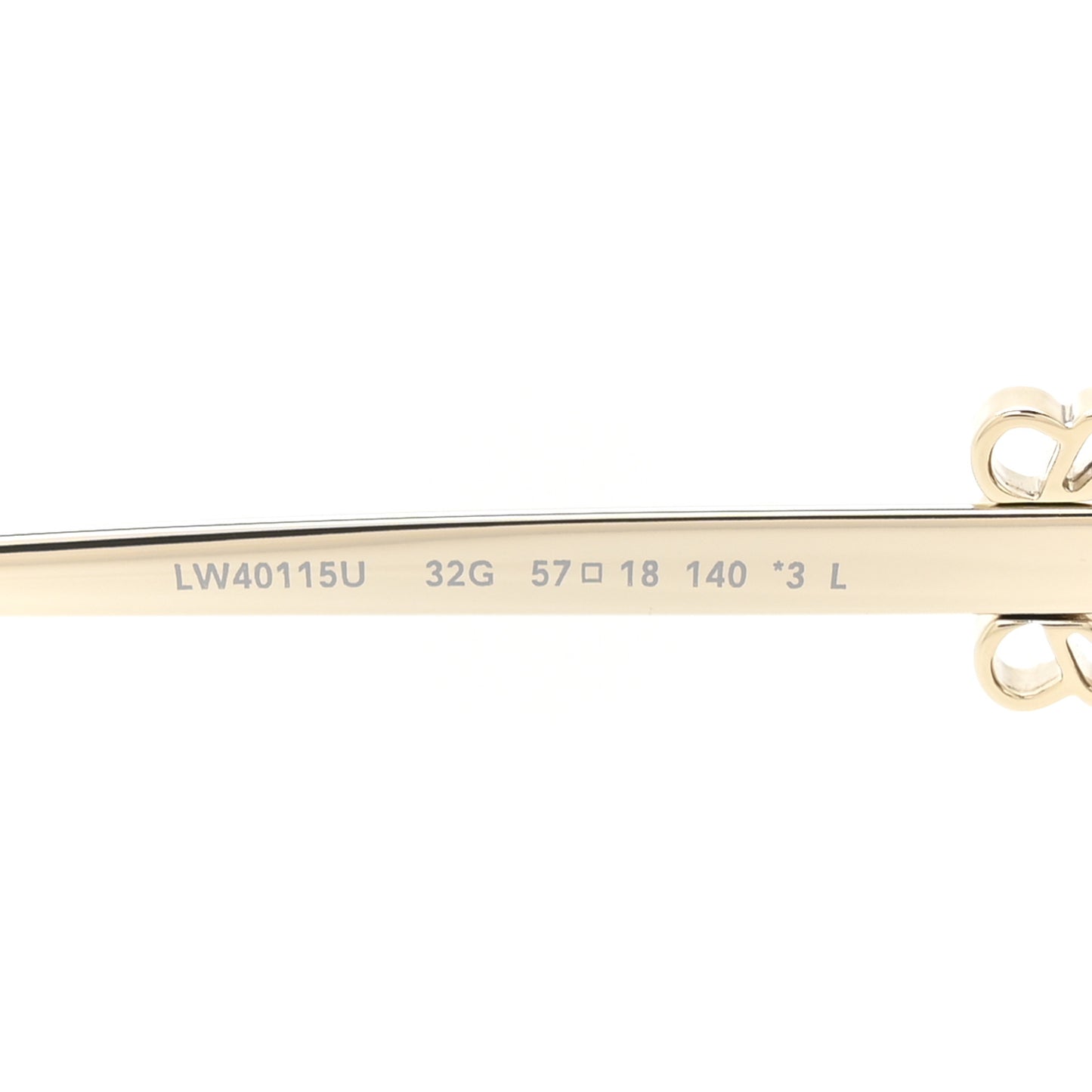 Metal Cat Eye Sunglasses LW40115U Gold Green