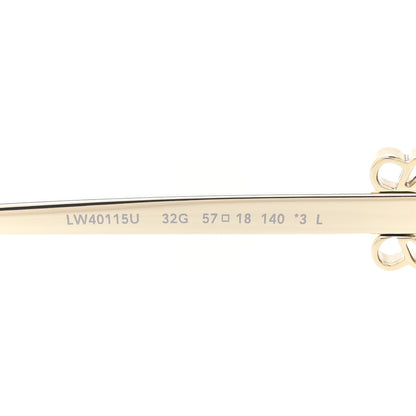 Loewe Metal Cat Eye Sunglasses LW40115U Gold Green 5 of 8