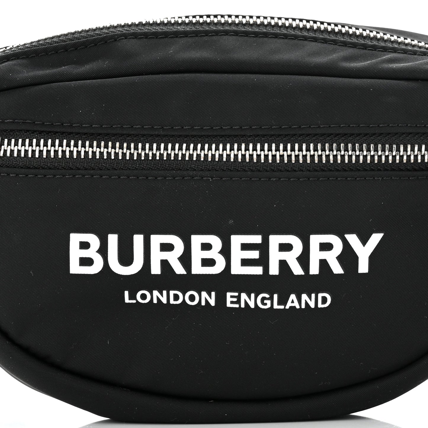 Econyl Logo Print Small Cannon Bum Bag Black
