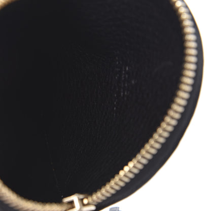 Gucci Pebbled Calfskin Round Coin Purse Black 5 of 8