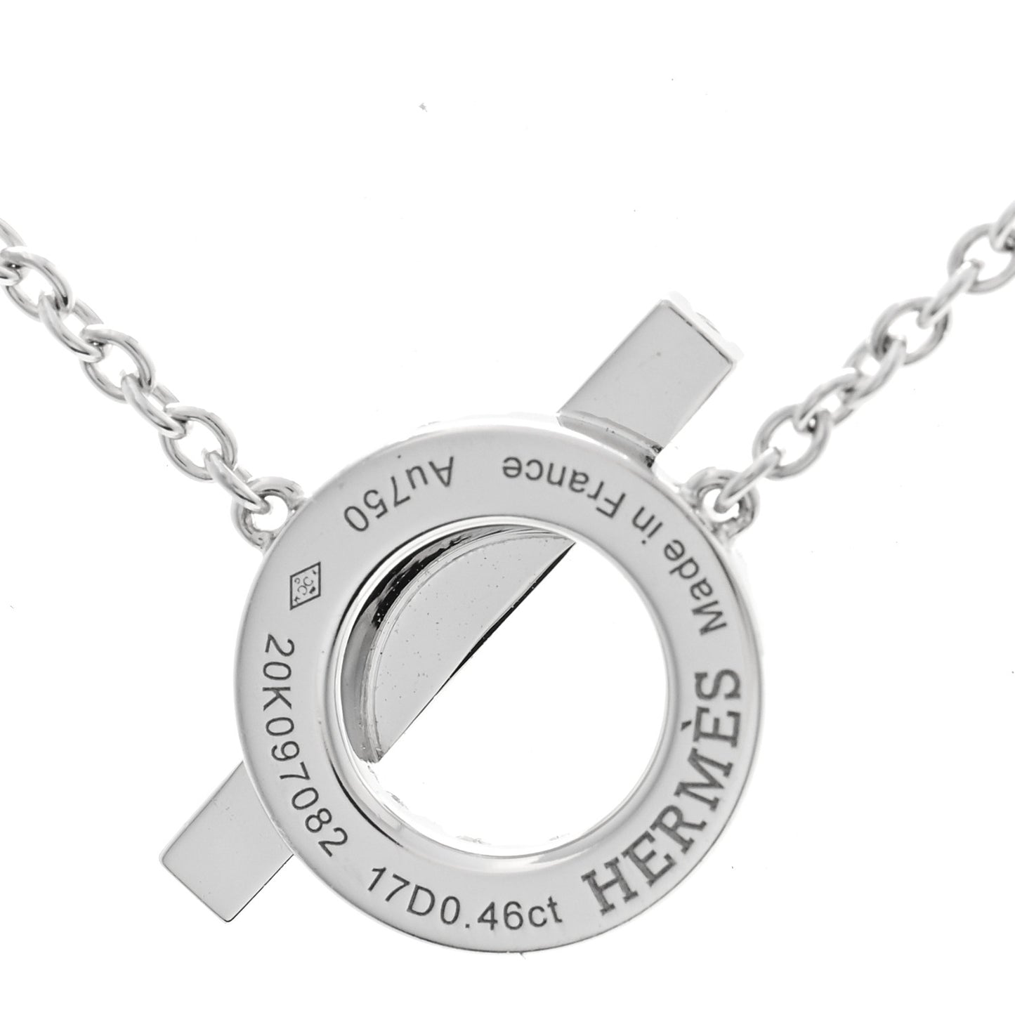 18K White Gold Diamond Finesse Pendant Necklace