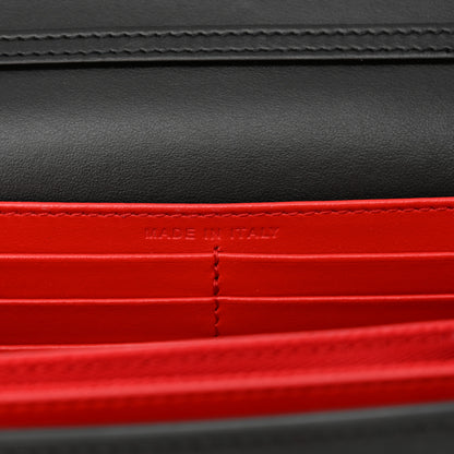 Christian Louboutin Calfskin Spikes Paloma Clutch Black Gunmetal 6 of 10