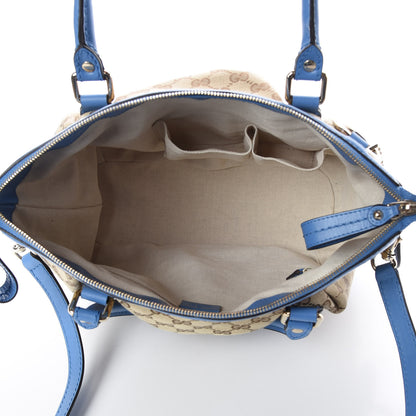 Gucci Monogram Medium Sukey Top Handle Blue 7 of 9