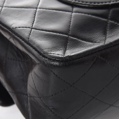 Chanel Lambskin Quilted Medium Double Flap Black 13 of 15