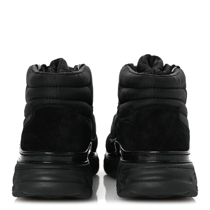 Chanel Fabric Suede Mens CC Sneakers 41 Black 6 of 13