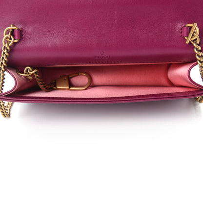 Gucci Velvet Matelasse GG Marmont Mini Bag Fuchsia Violet Cyclamen 5 of 9