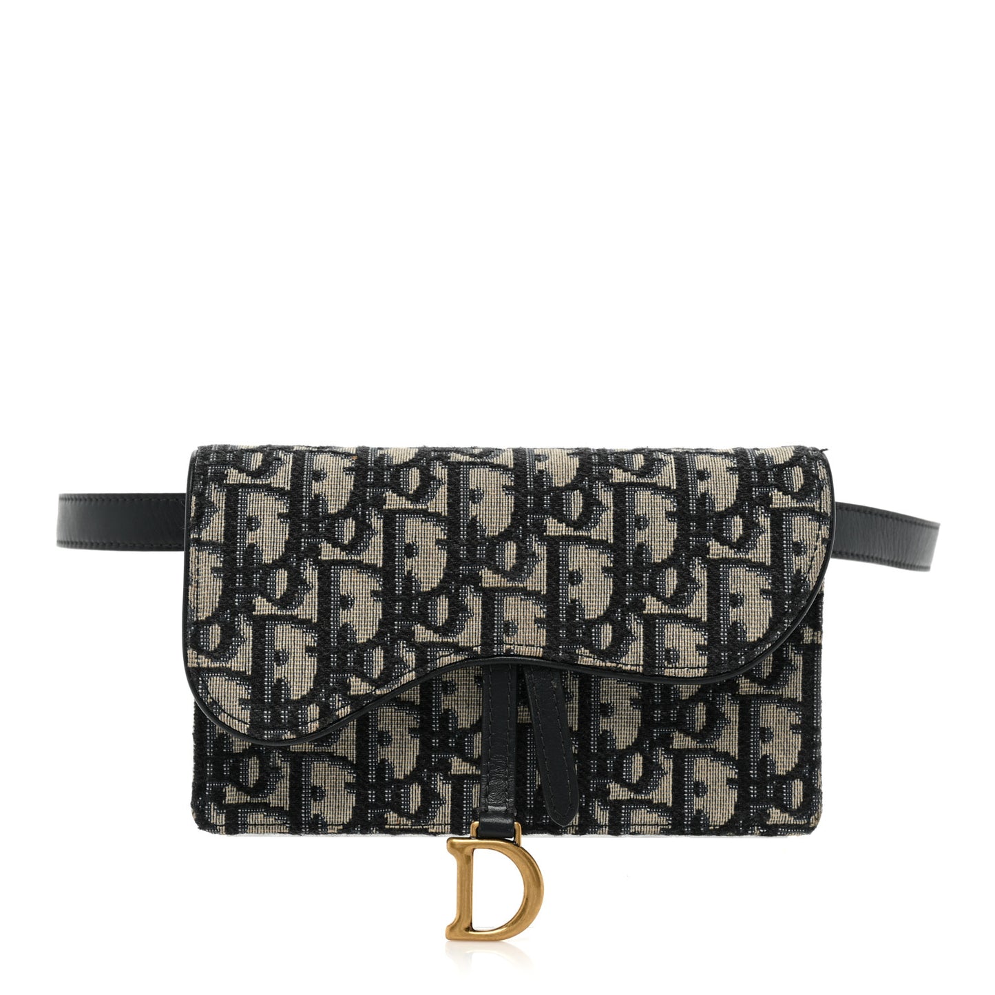 Oblique Saddle Belt Bag Blue