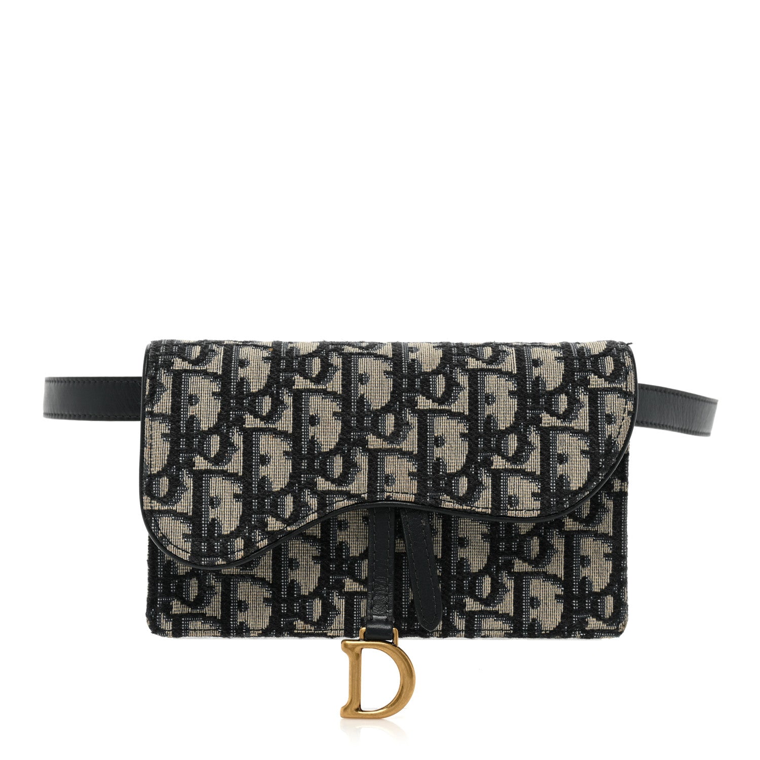 Christian Dior Oblique Saddle Belt Bag Blue 1 of 10