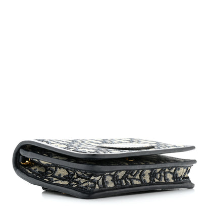 Christian Dior Oblique 30 Montaigne 2-In-1 Pouch Blue 4 of 11