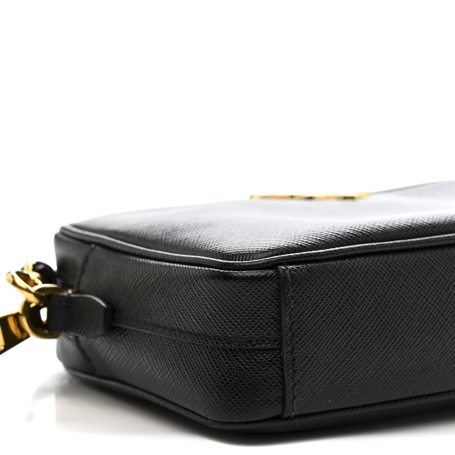 Prada Saffiano Lux Small Camera Crossbody Bag Black 9 of 11
