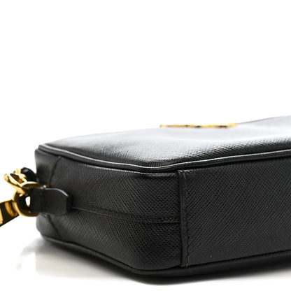Prada Saffiano Lux Small Camera Crossbody Bag Black 9 of 11