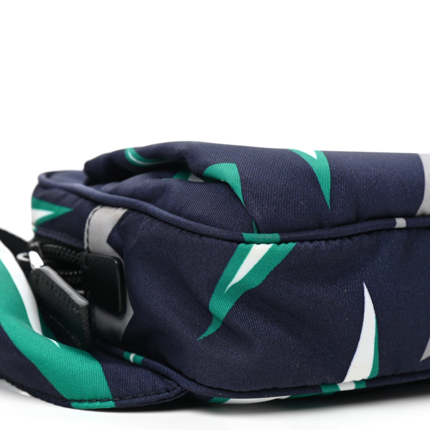 Prada X UNIVERSAL STUDIOS Tessuto Nylon Thunder Frankenstein Belt Bag Blu Smeraldo 8 of 9