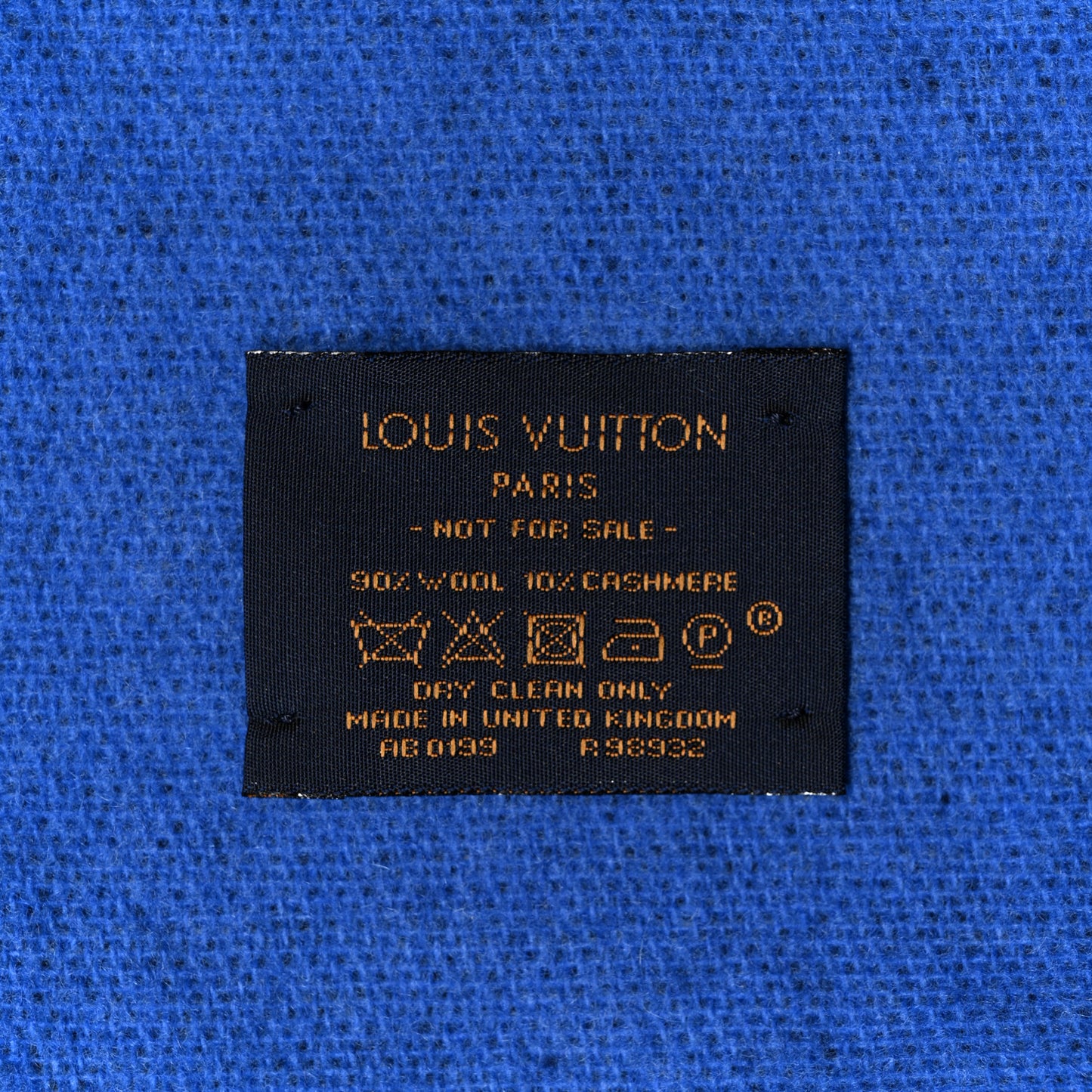 Wool Cashmere Classic Throw Navy