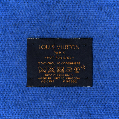Louis Vuitton Wool Cashmere Classic Throw Navy 3 of 3