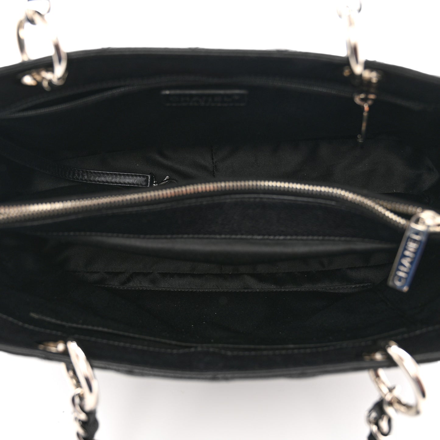 Caviar Quilted Grand Shopping Tote GST Black