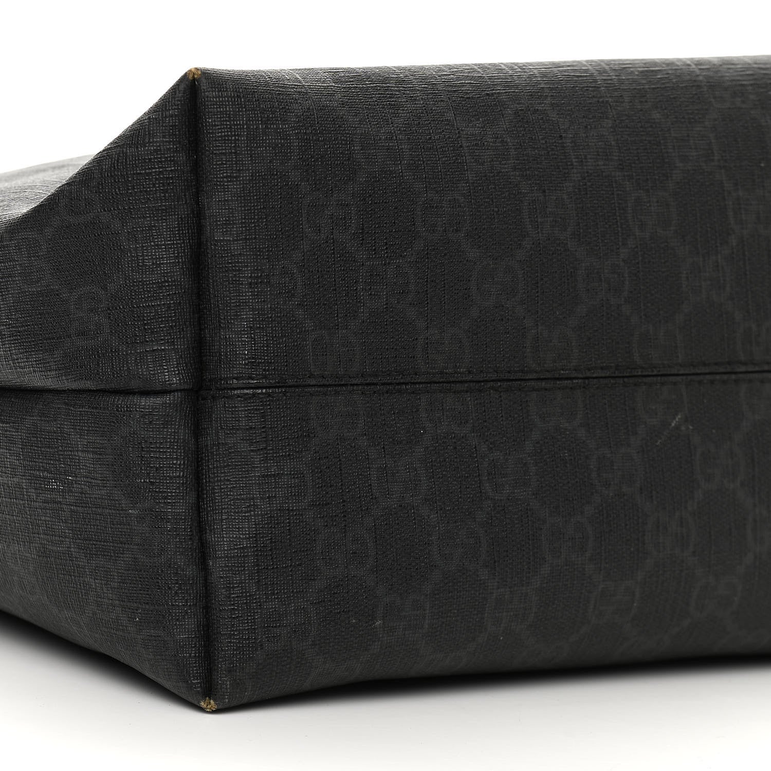 Gucci GG Supreme Monogram Web Handle Vertical Tote Black Grey 9 of 15