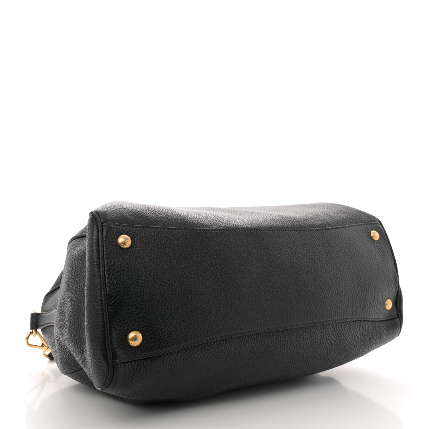 Prada Vitello Daino Bauletto Tote Black 4 of 11
