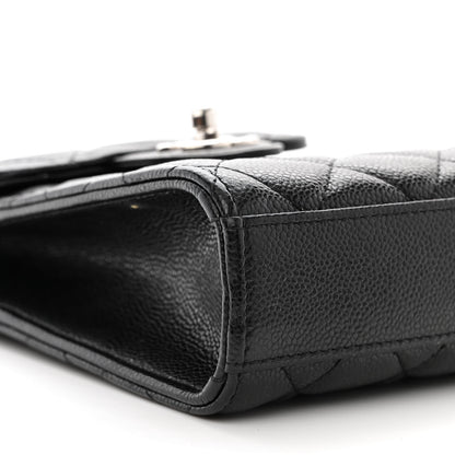 Chanel Caviar Quilted Classic Phone Holder Black 10 of 14