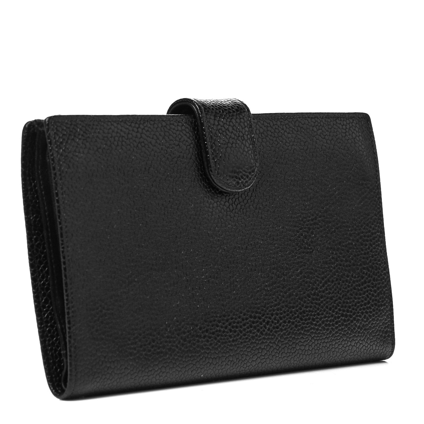 Caviar Timeless CC French Wallet Black