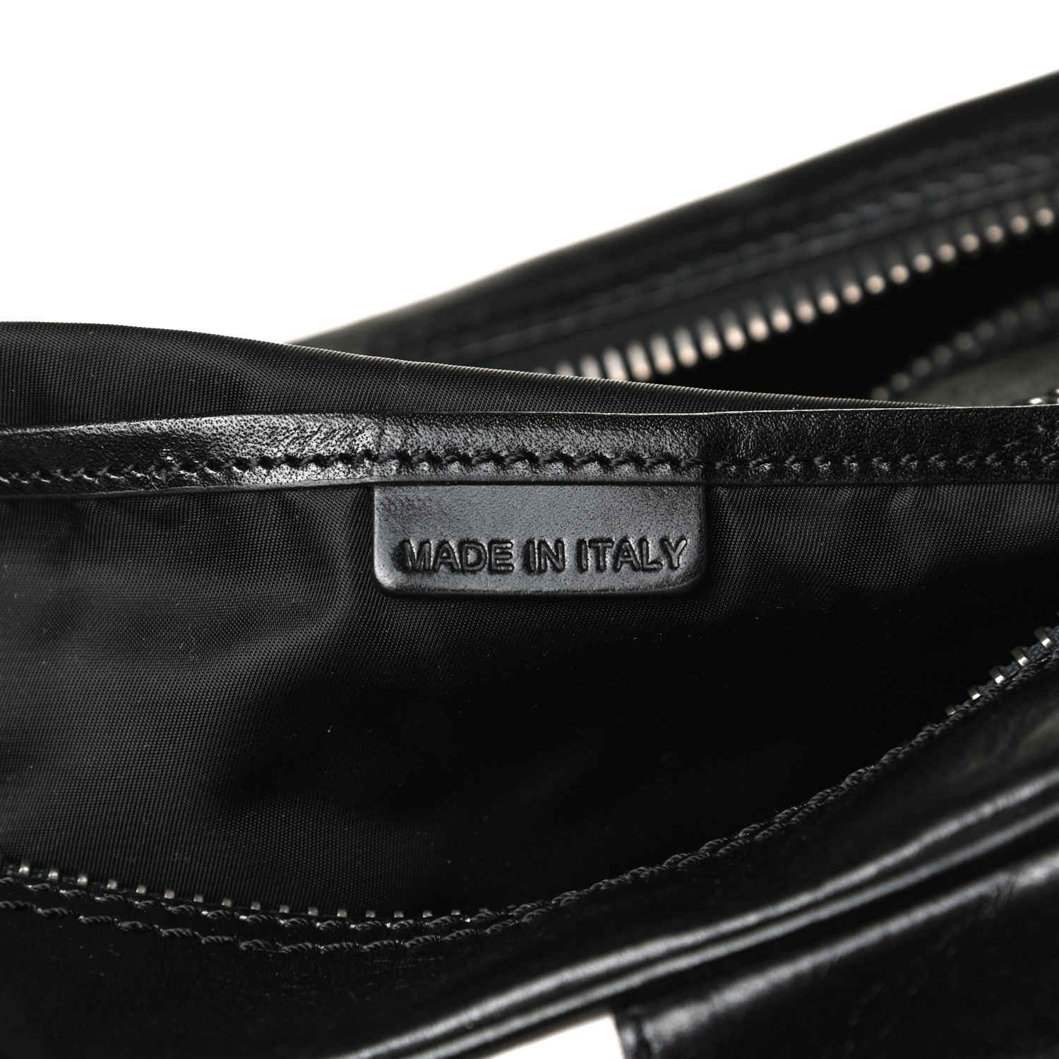 Burberry Nylon Beat Check Studded Satchel Black 7 of 18