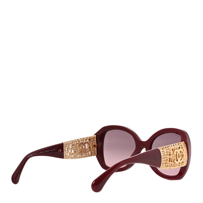 Chanel Acetate Metal Butterfly Sunglasses 5531-A Red 4 of 7