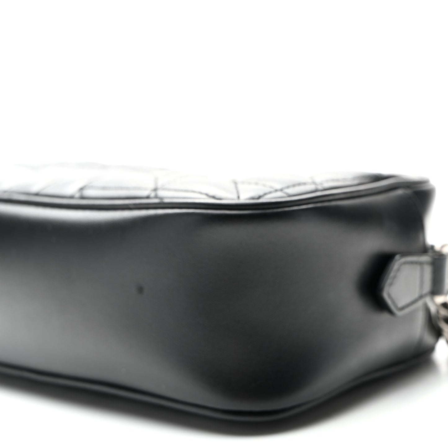 Calfskin Matelasse Aria Small GG Marmont Chain Shoulder Bag Black