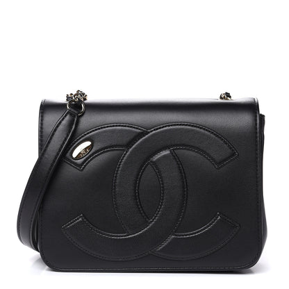 Chanel Lambskin CC Mania Flap Bag Black 1 of 11