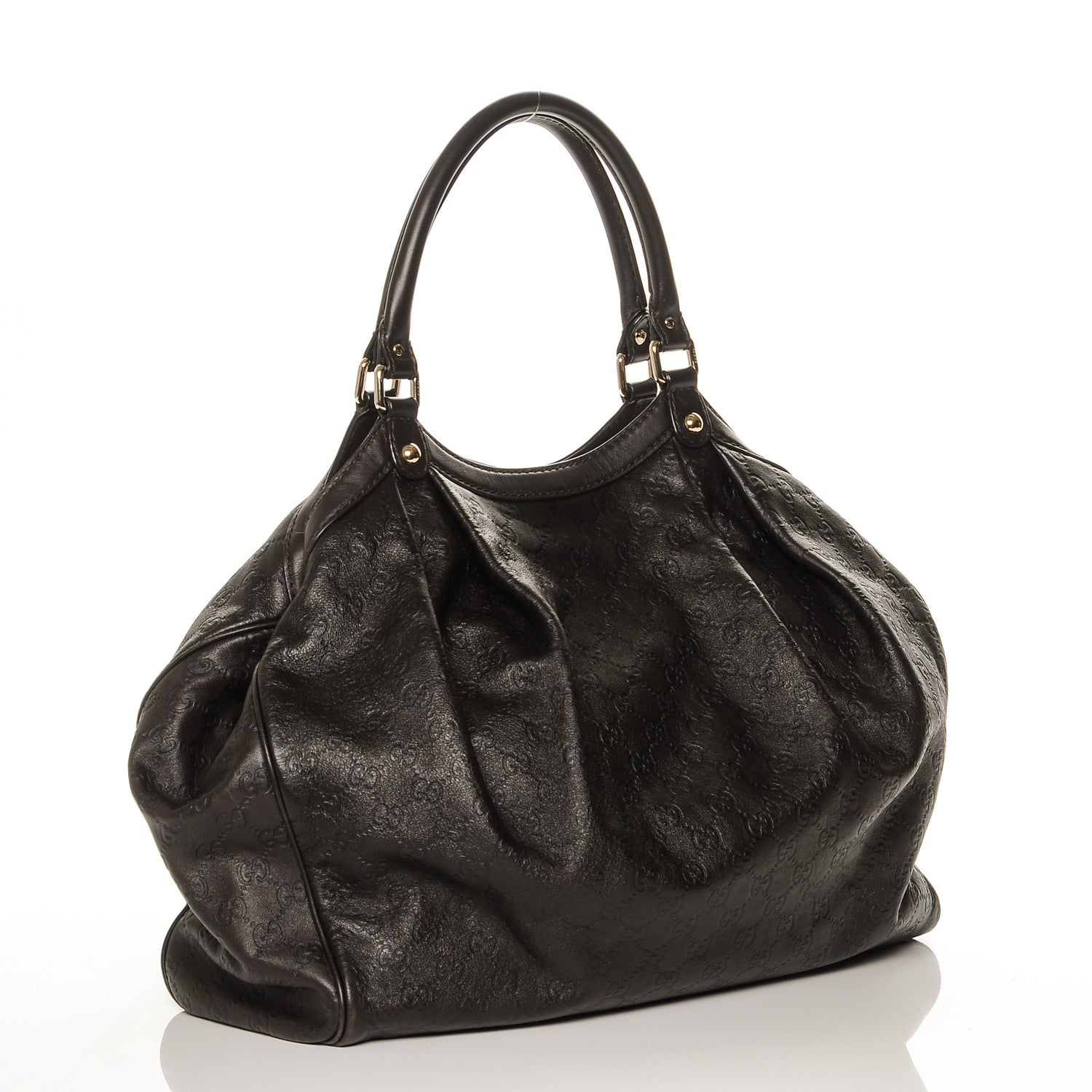 Gucci Guccissima Vitello Tender Large Sukey Tote Testa di Moro 3 of 6