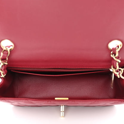 Chanel Lambskin Quilted Mini Rectangular Flap Burgundy 5 of 11