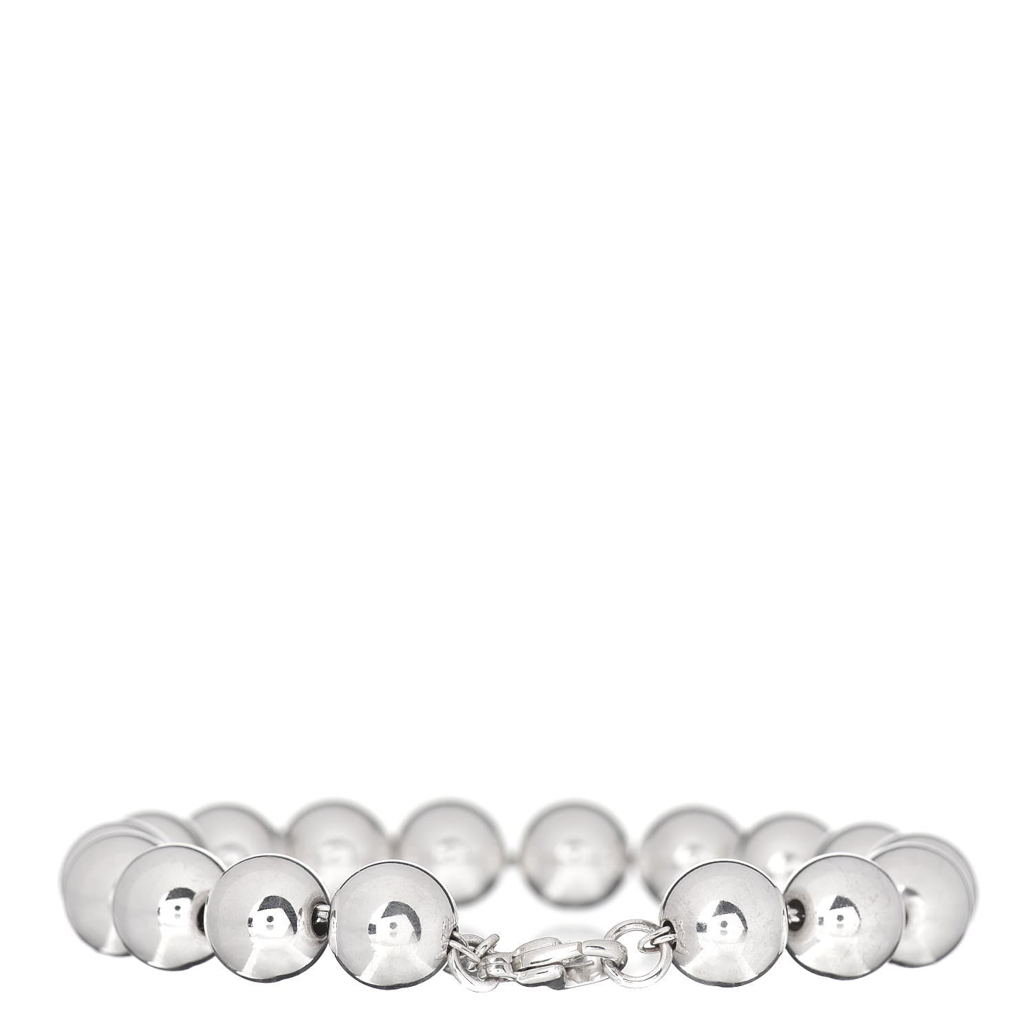 Tiffany Sterling Silver 10mm HardWear Ball Bracelet 3 of 4