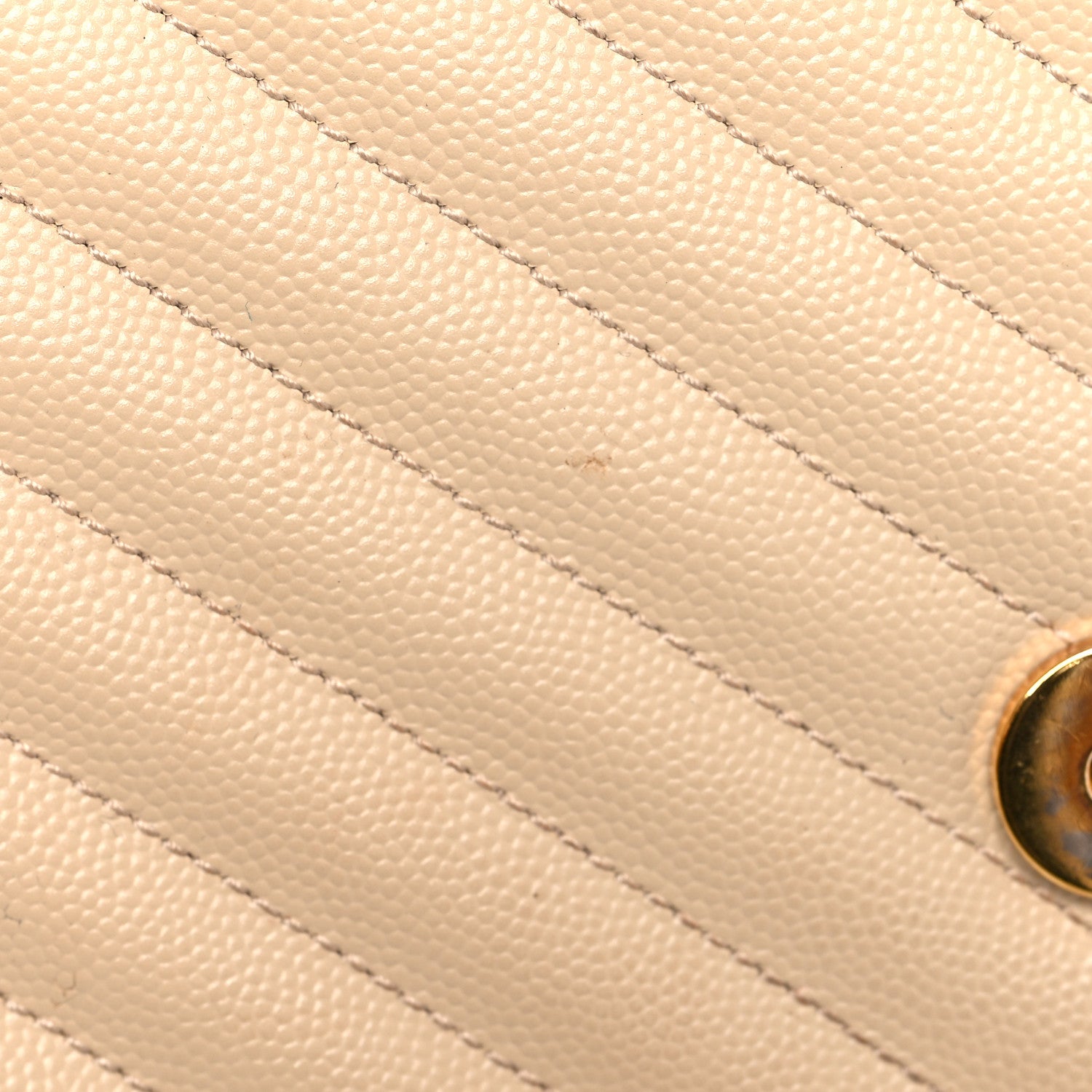 Saint Laurent Grain De Poudre Matelasse Chevron Large Monogram Satchel Dark Beige 12 of 14