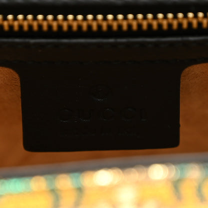 Gucci Iridescent Brocade Small Sylvie Shoulder Bag Gold 6 of 11