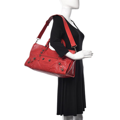 Balenciaga Agneau Giant 21 Rose Gold Hardware Part Time Coquelicot 1 of 10