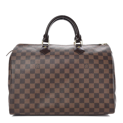Louis Vuitton Damier Ebene Speedy 35 1 of 10