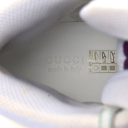 Gucci Demetra GG Supreme Monogram Womens Basket High Top Sneakers 39 Great White Beige Ebony 7 of 10
