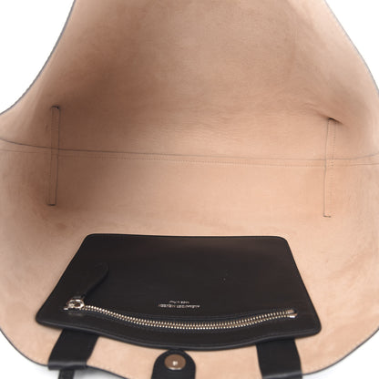 Alexander McQueen Pebbled Calfskin Shopper Tote Petal Black 4 of 9