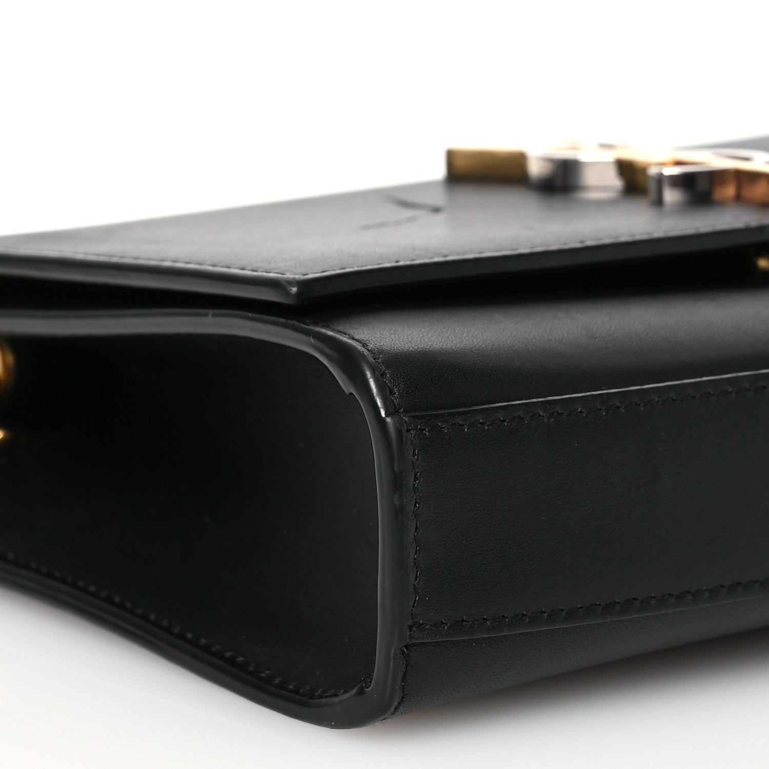 Saint Laurent Calfskin Small Monogram Kate Satchel Black 9 of 14