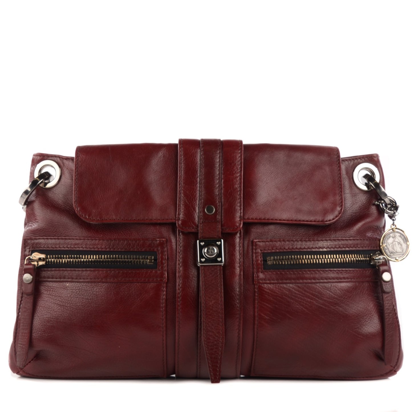 Large Shoulder Bag Plum
