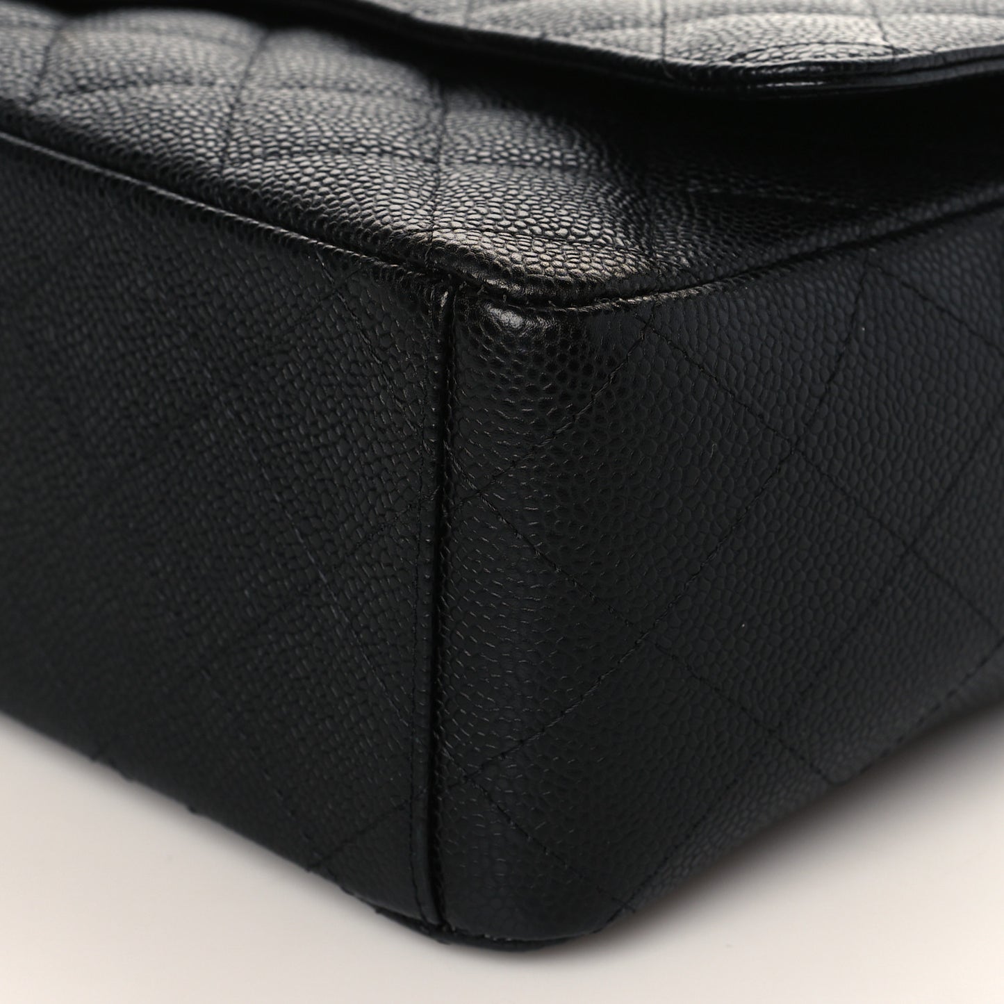 Caviar Quilted Maxi Double Flap Black