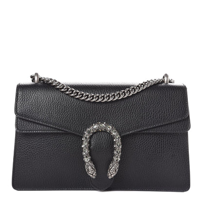 Gucci Pebbled Calfskin Small Dionysus Shoulder Bag Black 1 of 7