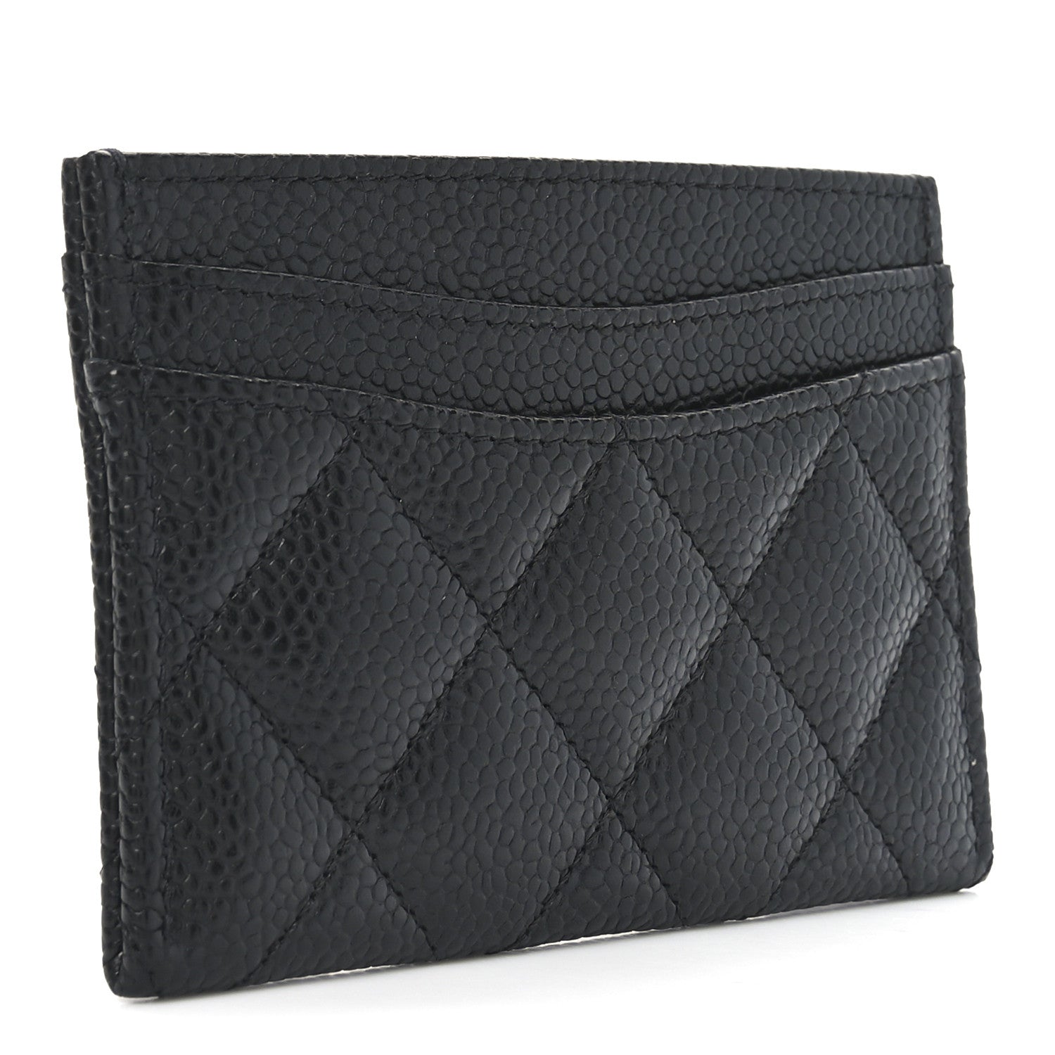 Chanel Caviar Quilted Card Holder Black 3 of 9