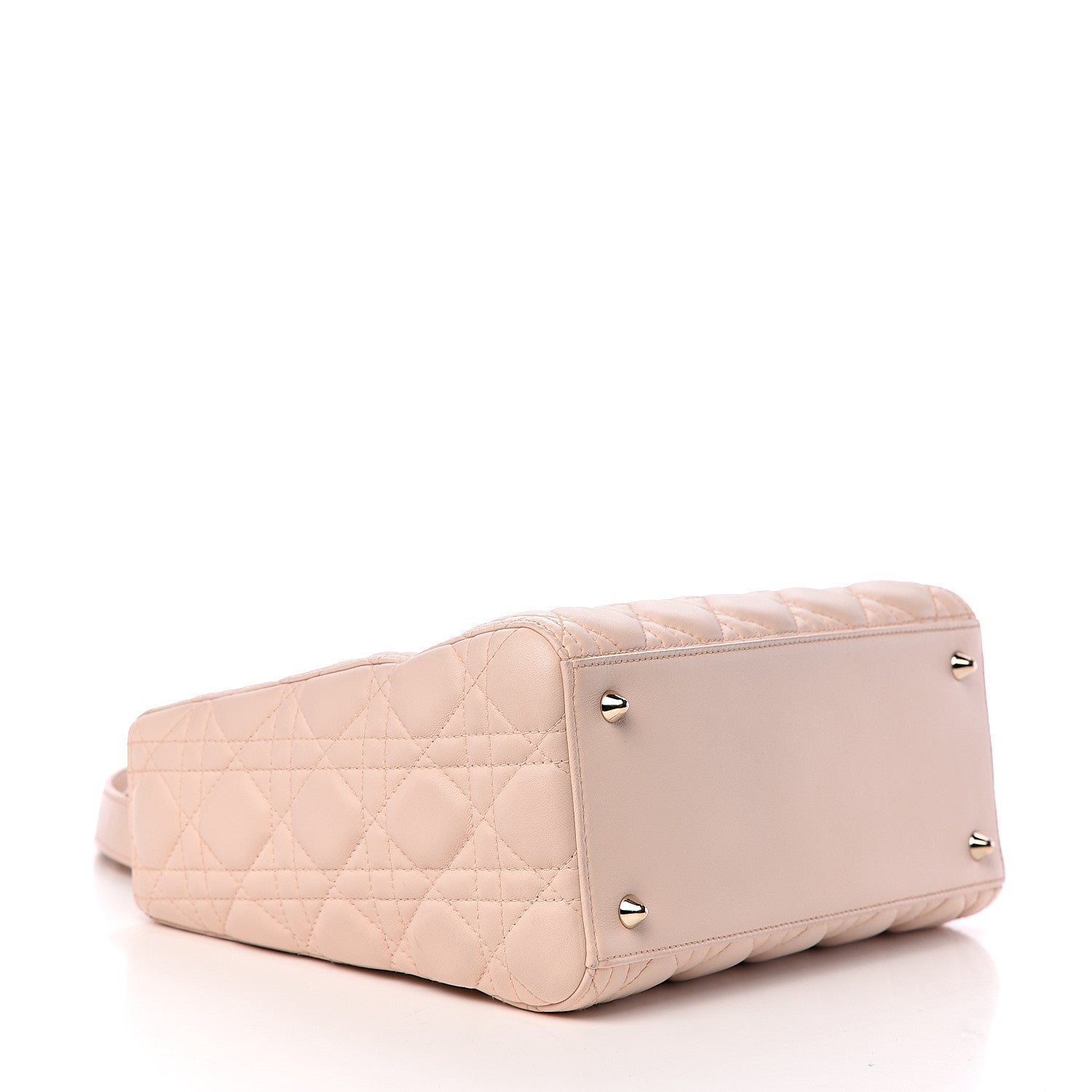 Christian Dior Lambskin Cannage Medium Lady Dior Light Pink 3 of 10