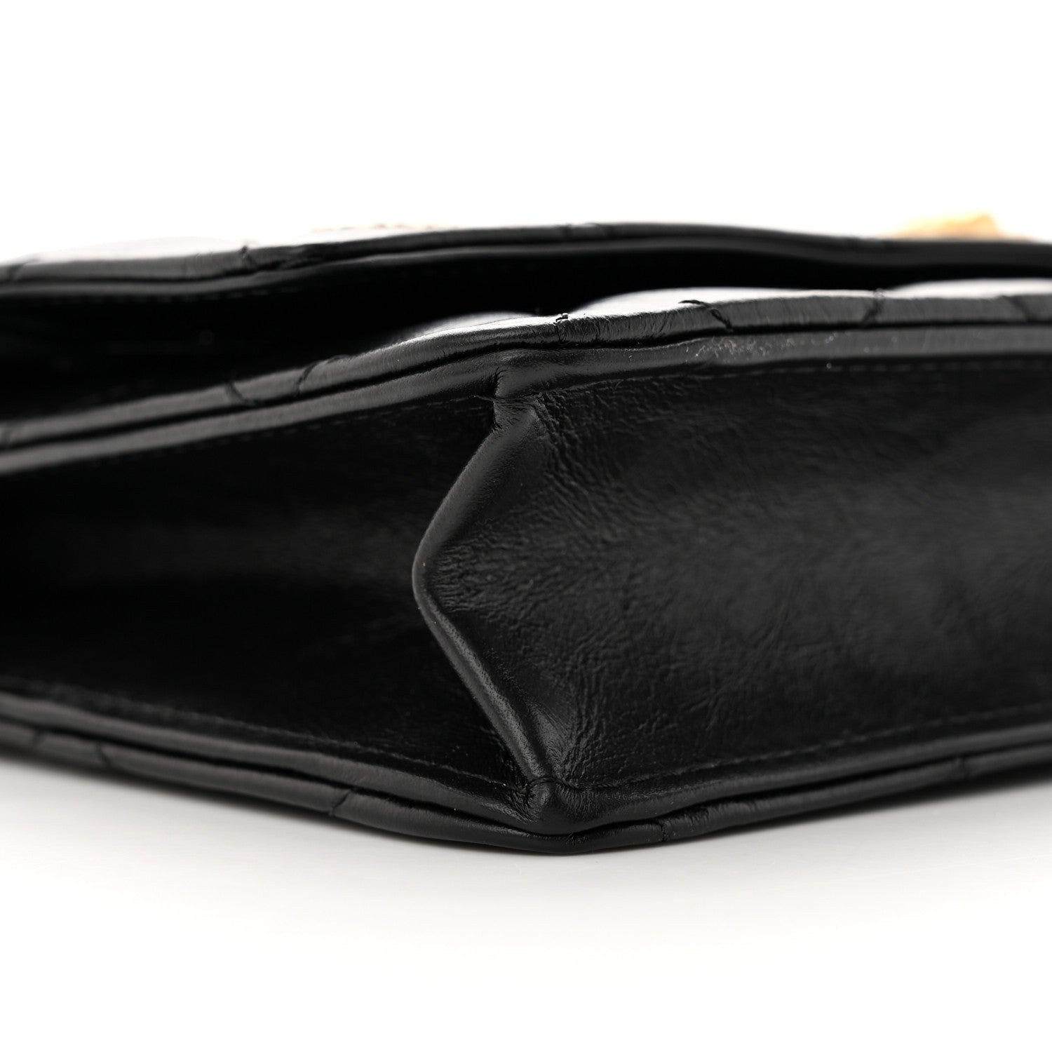 Chanel Aged Calfskin Lucky Charms Casino 2.55 Reissue Wallet on Chain WOC Black 10 of 15