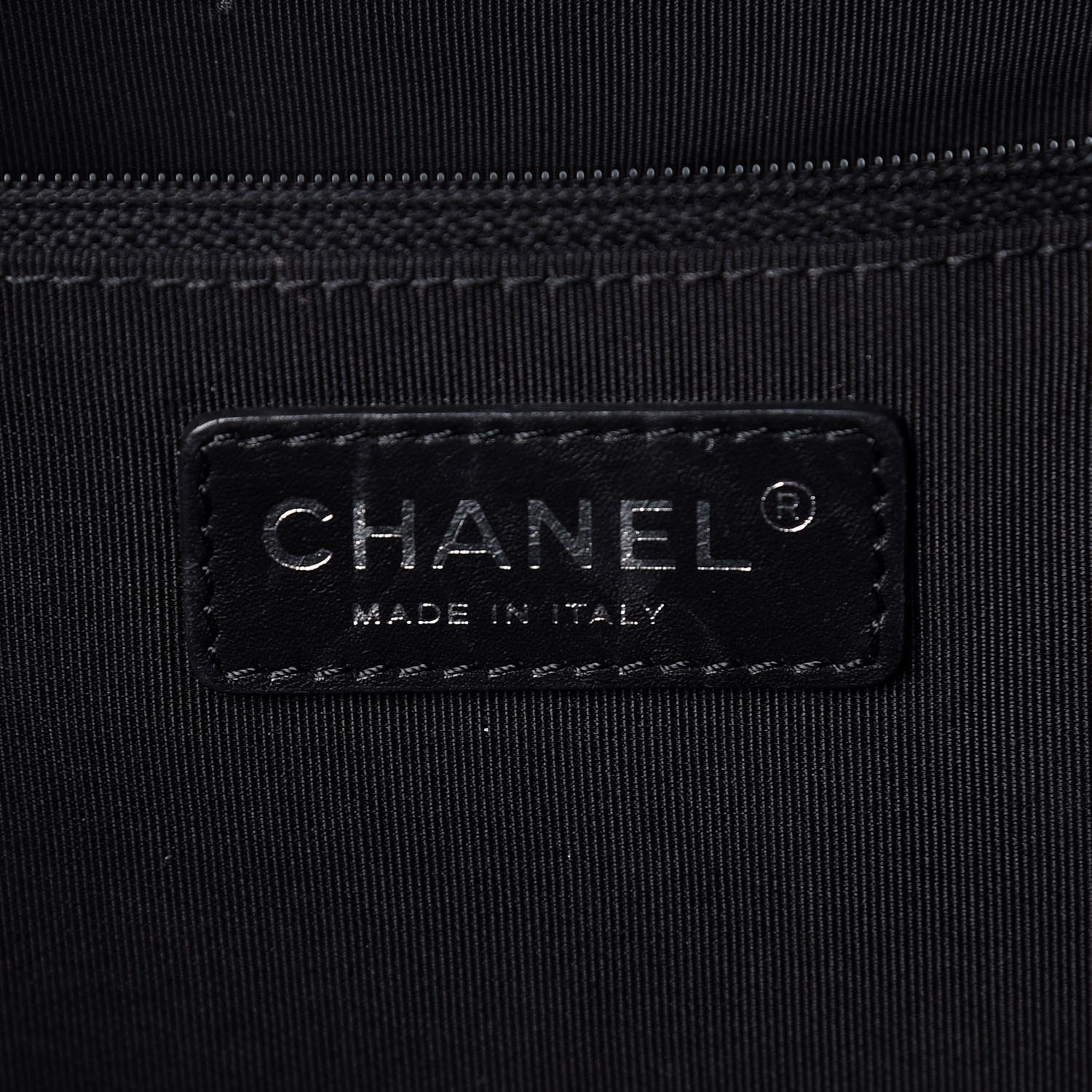 Chanel Calfskin Quilted Small Easy Shopping Tote Black 6 of 9