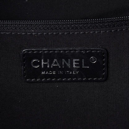 Chanel Calfskin Quilted Small Easy Shopping Tote Black 6 of 9