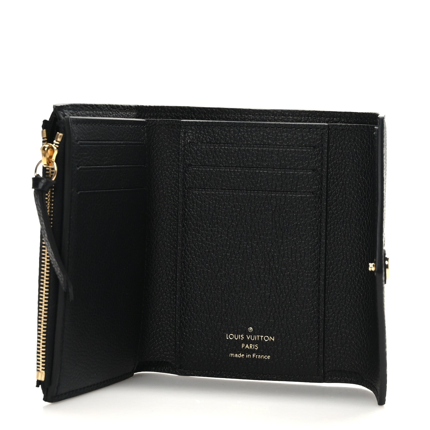 Louis Vuitton Empreinte Monogram Giant Victorine Wallet Black Beige 4 of 6